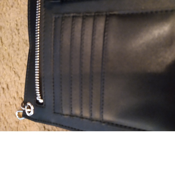 BNWT - CALVIN KLEIN - BLACK WALLET - SMALL SADDLE BAG - Picture 5 of 6